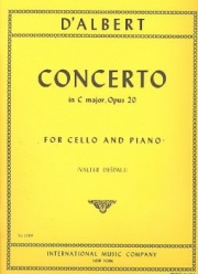 協奏曲・ハ長調・Op.20（オイゲン・ダルベール） （チェロ+ピアノ）【Concerto in C major, Opus 20】