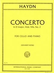 協奏曲・ニ長調・Hob. VIIb: No. 2（フランツ・ヨーゼフ・ハイドン） （チェロ+ピアノ）【Concerto in D major, Hob. VIIb: No. 2】