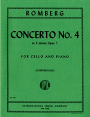 協奏曲4番・ホ短調・Op.7（ベルンハルト・ロンベルク） （チェロ+ピアノ）【Concerto No. 4 in E minor, Opus 7 】