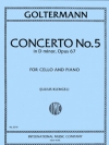 協奏曲5番・ニ短調・Op.76（ゲオルク・ゴルターマン） （チェロ+ピアノ）【Concerto No. 5 in D minor, Opus 76】
