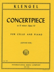 演奏会用小品 ・ニ短調・Op.10（ユリウス・クレンゲル） （チェロ+ピアノ）【Concertpiece in D minor, Opus 10】