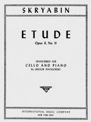練習曲・Op.8・No.11（アレクサンドル・スクリャービン）（チェロ+ピアノ）【Etude, Opus 8, No. 11】