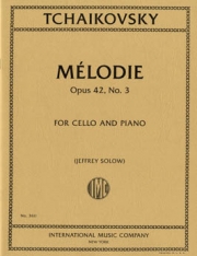 「懐かしい土地の思い出」よりメロディ・Op.42・No.3（チャイコフスキー）（チェロ+ピアノ）【Melodie, Opus 42, No.3】