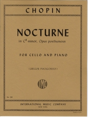 ノクターン・嬰ハ短調（フレデリック・ショパン）（チェロ+ピアノ）【Nocturne in C sharp minor】