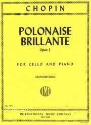 華麗なるポロネーズ・Op.3（フレデリック・ショパン）（チェロ+ピアノ）【Polonaise Brillante Opus 3】