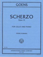 スケルツォ・Op.12（ダニエル・ヴァン・ゲンス）（チェロ+ピアノ）【Scherzo, Opus 12】