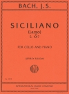 シチリアーノ・S.1017（バッハ）（チェロ+ピアノ）【Siciliano (Largo), S. 1017】