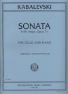 ソナタ・変ロ長調・Op.71（ドミトリー・カバレフスキー）（チェロ+ピアノ）【Sonata in B flat major, Opus 71】