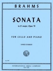 ソナタ・ニ長調・Op.78（ヨハネス・ブラームス）（チェロ+ピアノ）【Sonata in D major, Opus 78. Transcribed by Brahms】