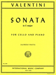 ソナタ・ホ長調（ジュゼッペ・ヴァレンティーニ）（チェロ+ピアノ）【Sonata in E major】