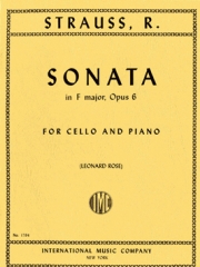 ソナタ・ヘ長調・Op.6（リヒャルト・シュトラウス）（チェロ+ピアノ）【Sonata in F major, Opus 6】