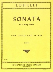 ソナタ・嬰ヘ短調（ジャン＝バティスト・ルイエ）（チェロ+ピアノ）【Sonata in F sharp minor】