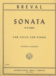 ソナタ・ト長調（ジャン・バティスト・ブレヴァル）（チェロ+ピアノ）【Sonata in G major】