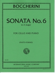 ソナタ・No.6・イ長調（ルイジ・ボッケリーニ）（チェロ+ピアノ）【Sonata No. 6 in A major】