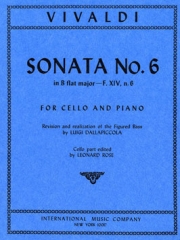 ソナタ・No.6・変ロ長調・RV 46（アントニオ・ヴィヴァルディ）（チェロ+ピアノ）【Sonata No. 6 in B flat major, RV 46】