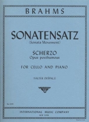 ゾナーテンザッツ（スケルツォ）（ヨハネス・ブラームス）（チェロ+ピアノ）【Sonatensatz (Scherzo) (Op. posth.)】
