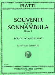 夢遊病の娘からのおみやげ・Op.5（カルロ・アルフレッド・ピアッティ）（チェロ+ピアノ）【Souvenir de la Sonnambula, Opus 5】