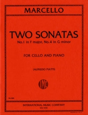 2つのソナタ・（No.1・ヘ長調＆No.4・ト短調）（ベネデット・マルチェッロ）（チェロ+ピアノ）【Two Sonatas (No. 1 in F major & No. 4 in G minor)】