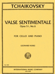 感傷的なワルツ・Op.51・No.6（チャイコフスキー）（チェロ+ピアノ）【Valse Sentimentale, Opus 51, No.6】