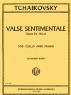 感傷的なワルツ・Op.51・No.6（チャイコフスキー）（チェロ+ピアノ）【Valse Sentimentale, Opus 51, No.6】