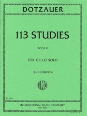 113の練習曲・Vol.2（フリードリヒ・ドッツァウアー）（チェロ）【113 Studies in Four Volumes - Volume II】