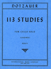 113の練習曲・Vol.4（フリードリヒ・ドッツァウアー）（チェロ）【113 Studies in Four Volumes - Volume IV】