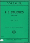 113の練習曲・Vol.3  (フリードリヒ・ドッツァウアー)（チェロ）【113 Studies, Volume III】