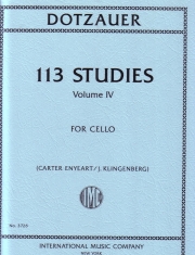113の練習曲・Vol.4(フリードリヒ・ドッツァウアー)（チェロ）【113 Studies, Volume IV】