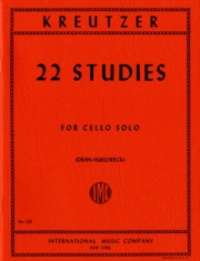 22の厳選された練習曲（ロドルフ・クレゼール）（チェロ）【22 Selected Studies】