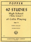 40の練習曲・Op.73（ダーヴィト・ポッパー）（チェロ）【40 Studies (High School of Cello Playing), Opus 73】