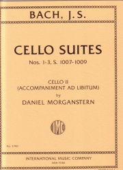 チェロ組曲・Nos. 1-3, S. 1007-1009（バッハ）（チェロ）【Cello Suites Nos. 1-3, S. 1007-1009, Cello II part (Accomp】