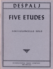 5つの練習曲（ワルター・デシュパリ）（チェロ）【Five Studies】