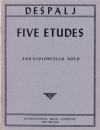 5つの練習曲（ワルター・デシュパリ）（チェロ）【Five Studies】