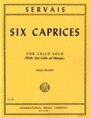 6つのカプリース・Op.11（アドリエン・フランソワ・セルヴェ）（チェロ）【Six Caprices (with 2nd cello), Opus 11】