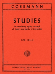 指の俊敏さを伸ばす練習曲集（ベルンハルト・コスマン）（チェロ）【Studies for Development of Agility of Fingers】