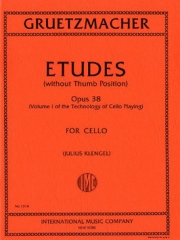 チェロの技術的練習・Op.38・Vol.1（フリードリヒ・グルツマッヒャー）（チェロ）【Technology of Cello Playing, Opus 38: Volume I. Studies wi】