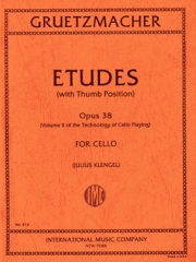 チェロの技術的練習・Op.38・Vol.2（フリードリヒ・グルツマッヒャー）（チェロ）【Technology of Cello Playing, Opus 38: Volume II. Studies w】