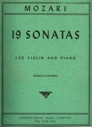 19のソナタ（モーツァルト）（ヴァイオリン+ピアノ）【19 Sonatas】