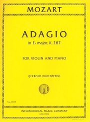 アダージョ・変ホ長調・K.287（モーツァルト）（ヴァイオリン+ピアノ）【Adagio in E flat major, K. 287】