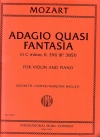 幻想曲・ハ短調・K.396（モーツァルト）（ヴァイオリン+ピアノ）【Adagio Quasi Fantasia, K. 396 (K6 385f) - First Edition】
