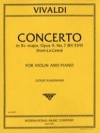 協奏曲・変ロ長調・RV 359 (Opus 9, No. 7)（アントニオ・ヴィヴァルディ）（ヴァイオリン+ピアノ）【Concerto in B flat major, RV 359 (Opus 9, No. 7)】