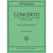 協奏曲・ハ長調・Op. 9・No. 11 (RV198a) from La Cetra （ヴァイオリン+ピアノ）【Concerto in C minor, Opus 9, No. 11 (RV198a) from La Cetr】