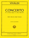 協奏曲・ト短調・RV 317 (Opus 12, No. 1)（アントニオ・ヴィヴァルディ）（ヴァイオリン+ピアノ）【Concerto in G minor, RV 317 (Opus 12, No. 1)】