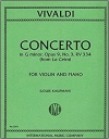 協奏曲・ト短調・RV 334 (Opus 9, No. 3)（アントニオ・ヴィヴァルディ）（ヴァイオリン+ピアノ）【Concerto in G minor, RV 334 (Opus 9, No. 3)】