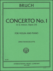 協奏曲・No.1・ト短調・Op.26（マックス・ブルッフ）（ヴァイオリン+ピアノ）【Concerto No. 1 in G minor, Opus 26】