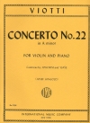 協奏曲・No.22・イ短調（ジョヴァンニ・バッティスタ・ヴィオッティ）（ヴァイオリン+ピアノ）【Concerto No. 22 in A minor with Cadenzas by JOACHIM & YSAY】