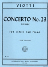 協奏曲・No.23・ト長調（ジョヴァンニ・バッティスタ・ヴィオッティ）（ヴァイオリン+ピアノ）【Concerto No. 23 in G major】