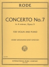 協奏曲・No.7・イ短調・Op.9（ピエール・ロード）（ヴァイオリン+ピアノ）【Concerto No. 7 in A minor, Opus 9 with cadenzas by WIENIAW】