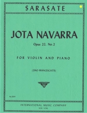 ホタ・ナバーラ・Op.22・No.2（パブロ・デ・サラサーテ）（ヴァイオリン+ピアノ）【Jota Navarra, Opus 22, No. 2】