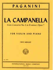 ラ・カンパネラ・Op.7（ニコロ・パガニーニ）（ヴァイオリン+ピアノ）【La Campanella (The Bell) Opus.7】